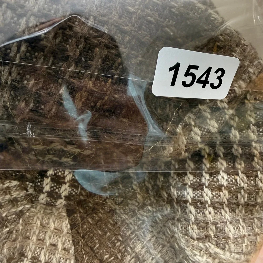Newsboy‎ Brown Wool Blend Textured Chunky Button Detail Cap Hat One Size
